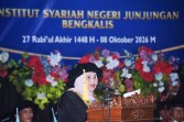 Bupati Bengkalis Hadiri Wisuda XVIII Sarjana dan Pascasarjana IsNJ