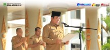 Pimpin Apel Pagi ASN Pemkab Rohul, Wabup Syafaruddin Poti Tekankan Disiplin dan Pelayanan Prima