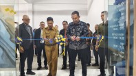 Sekda Sudandri Resmikan Gedung Baru KCP Bank Mandiri Selatpanjang