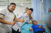 Wali Kota DUmai Jenguk Siswa SD Korban Diduga Keracunan di RSUD Dumai