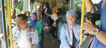 Wali Kota Pekanbaru Luncurkan Bus Listrik Trnsmetro