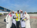 206 Jemaah Haji Asal Pekanbaru Kloter 09 BTH Tiba di Bandara SSK II