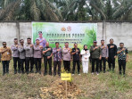 HUT Bhayangkara ke 78, Polres Rohul Bersama Pemkab Tanam Pohon