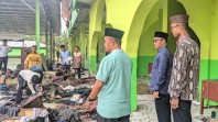 Kakankemenag Rohul Tinjau Lokasi Kebakaran di Ponpes Darussalam Kabun