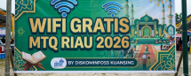 Sukseskan MTQ Riau 2026, Diskominfos Kuansing Pasang WiFi Gratis di Titik Strategis