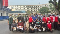 Dinkes - KONI Pekanbaru dan PMI Riau Bagikan 2000 Masker ke Pengguna Jalan