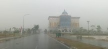ALHAMDULILLAH... Hujan Guyur Kota Pekanbaru, Kabut Asap Turun