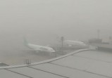 Jarak Pandang di Bandara Pekanbaru Hanya 100 Meter