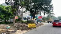Pemprov Riau Lakukan  Pelebaran Jalan Tuanku Tambusai Pekabaru