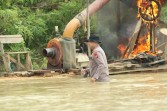 Operasi PETI Kuantan Musnahkan 525 Rakit di Kuansing