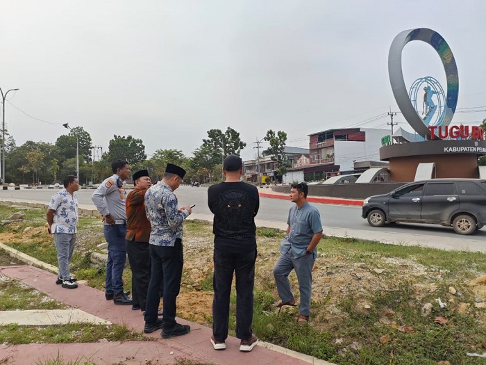Sebelum Hari Jadi Ke-27 Pelalawan, Tugu Bono Disiapkan Jadi Ikon Wisata Kota Pangkalan Kerinci