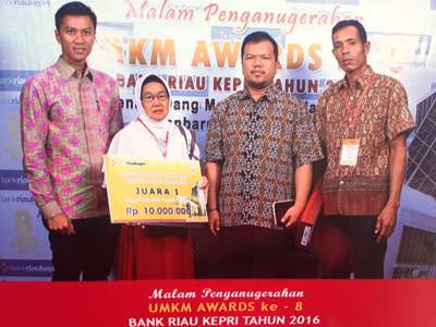 Bupati Kepulauan Meranti Raih UMKM Award Kategori Pembina dan Penggerak UMKM Terbaik