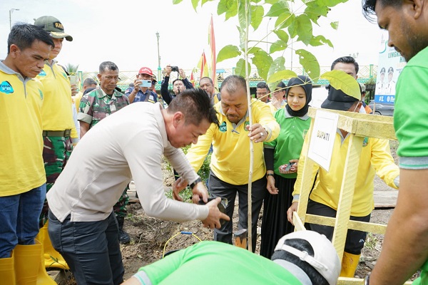 eringati Hari Lingkungan Hidup Sedunia, Pemkab Rohil Tanam Ribuan Pohon