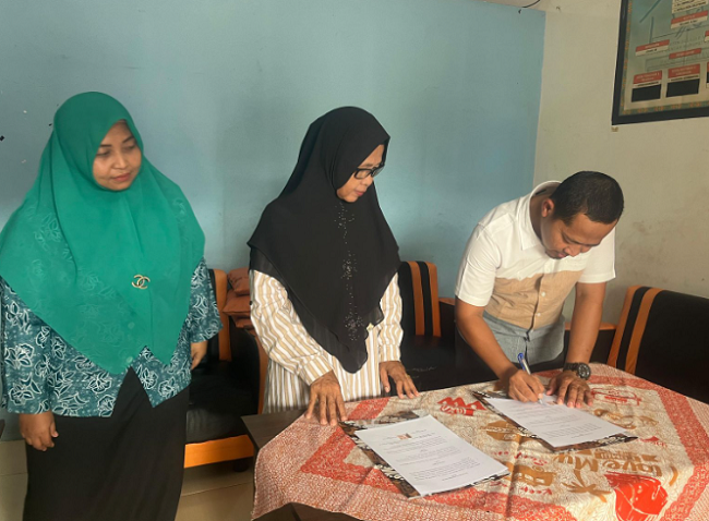 POKJA II TP PKK Kecamatan Bantan dan PKBM Albantani Tandatangani Nota Kesepakatan