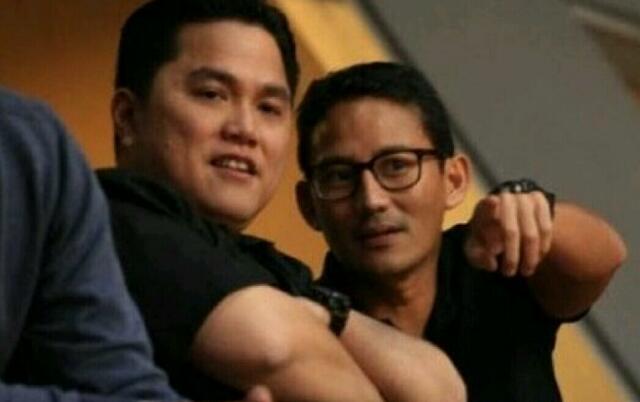 Soal Peluang Sandiaga Gabung BUMN, Erick Tohir: Tak Mungkin Dia Melepas Jabatannya Gerindra