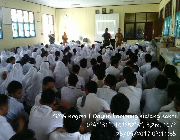 Koramil 03/Siak Gelar Nobar Film G 30 S/PKI  