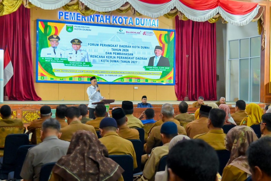 Wako Dumai Buka Pelaksanaan Forum Perangkat Daerah Tahun 2026 dan Rencana Kerja Tahun Anggaran 2027