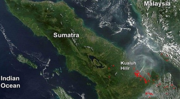 Diliputi Hujan, 12 Hotspot Terpantau di Riau