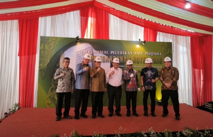 Pemprov  Ground Breaking Pembangunan Hotel Riau Jakarta, Tingginya 12 Lantai
