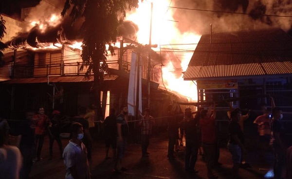 Api Berkobar, Empat  Bangunan di Jalan Perniagaan Bagan Siapiapi Ludes Terbakar
