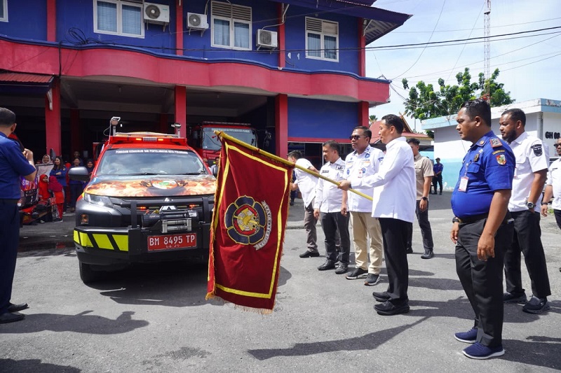 Wawako Pekanbaru Launching Sosialisasi Nomor Pengaduan Damkar, Pastikan Penanganan Cepat