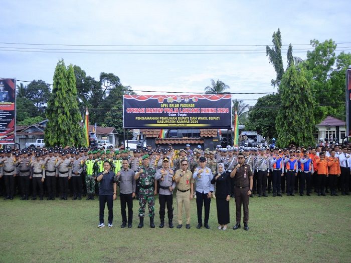 Sambut Pilkada 2024, Kampar Gelar Operasi Mantap Praja Lancang Kuning 2024