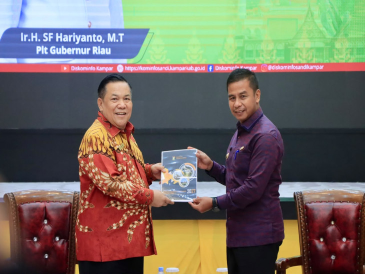 Bupati Kampar Ahmad Yuzar Sambut Kunjungan Kerja Plt Gubri ke Kampar