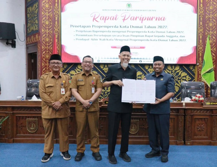 DPRD dan Pemko Dumai Sepakati 13 Ranperda Masuk Propemperda Tahun 2027