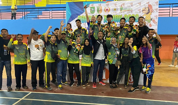 Sapu 6 Medali Emas, Bengkalis Juara Umum Sepak Takraw