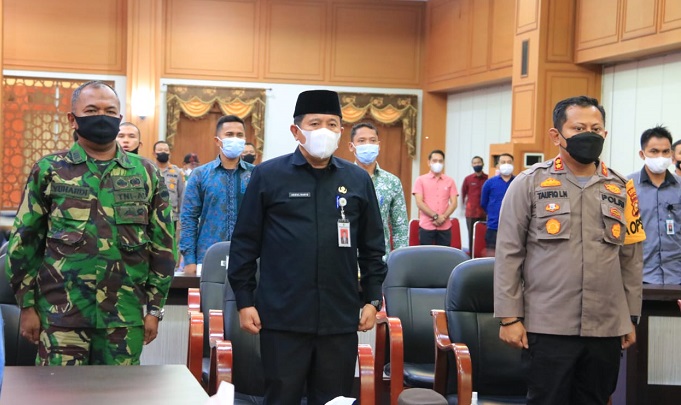 KPU Rohul-Riau,Gelar Rapat Pleno Terbuka Rekapitulasi Hasil PSU 2021, Sukiman - Indra Gunawan Raih Suara Terbanyak