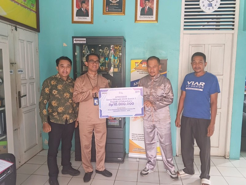 Dua Desa di Kampar Raih Penghargaan Desa BRILiaN 2026 dari BRI Bangkinang