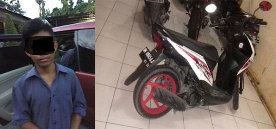 Anak di Bawah Umur Ini  Tertangkap Sebagai Eksekutor Curanmor Pekanbaru, Pernah Beraksi 17 Kali