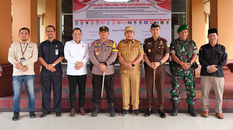 Wabup Siak Hadiri Apel Gelar Sarpras Operasi Mnatap Brata 2023-2024
