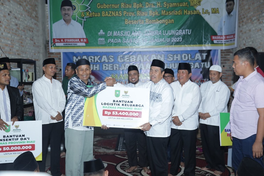 Gubri Bersama Bupati Rohul Salurkan Bantuan Dana Bagi Kaum Dhuafa dan Para Dai Rokan Hulu