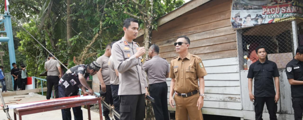 Kapolres Kuansing Matangkan Persiapan Groundbreaking Jembatan Merah Putih Presisi di Pucuk Rantau