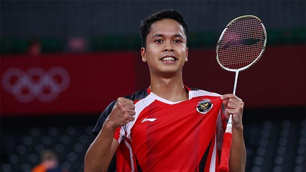 Final Piala Thomas, Buka kemenangan Indonesia, Anthoni Sinisuka Ginting Kalahkan Lu Guanzu