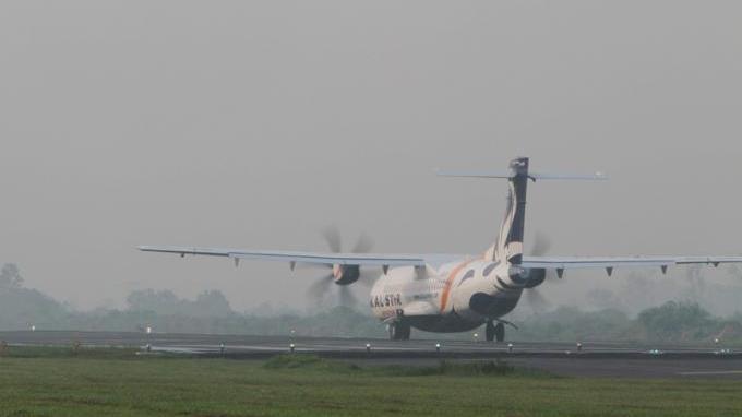 Pagi ini Bandara SSK II Pekanbaru kembali Lumpuh, Dua Maskapai Tunda Penerbangan