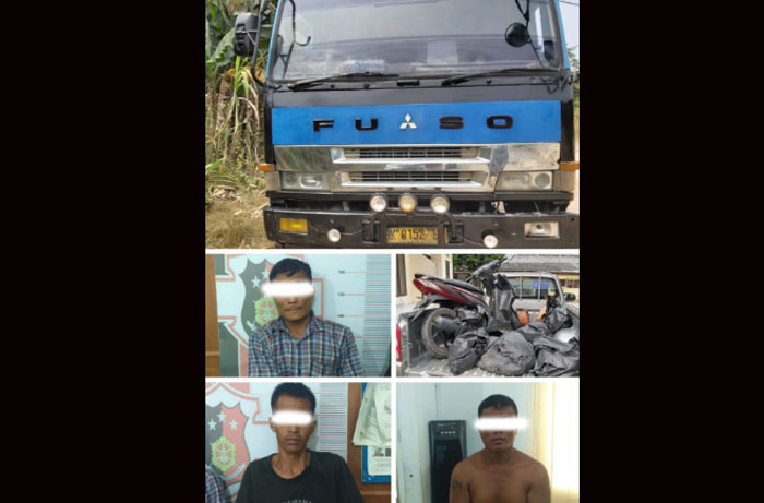 Tertangkap Basah, Tiga Pelaku Pencuri Minyak Milik PT Chevron Diamankan Polres Rohil