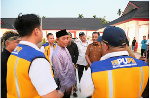 Pj Inhil Bersama Kepala Balai PUPR RI Tinjau SDN 04 Kempas