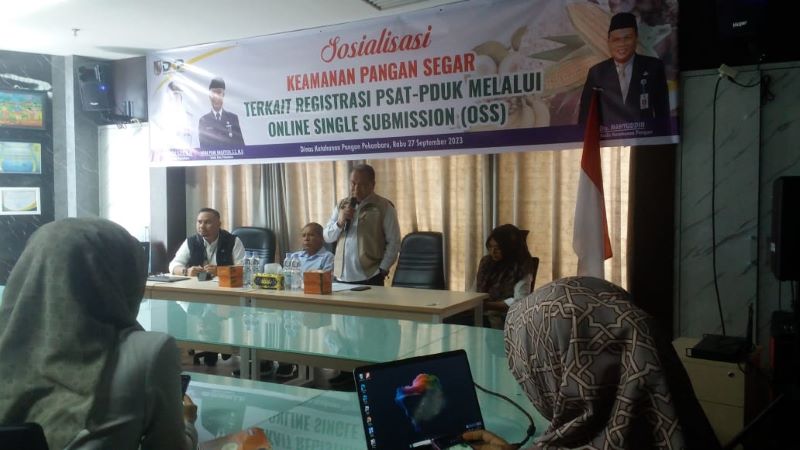 DKP Sosialisasi Keamanan Pangan Segar Terkait PSAT-PDUK Melalui OSS