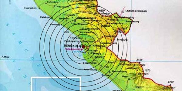 BREAKING NEWS, Gempa 5,4 SR Guncang Bengkulu, Tidak Berpotensi Tsunami