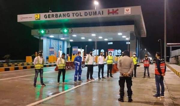 Hutama Karya Sediakan 2 Pos Check Point Natal dan Tahun Baru di Tol Pekanbaru Dumai, ''Bisa Periksa  Kesehatan Gratis''