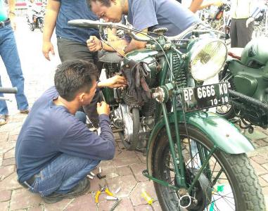 Ratusan Motor Tua Tampil di Classic Bike Day Kasmot Bengkalis, Begini Penampakannya...