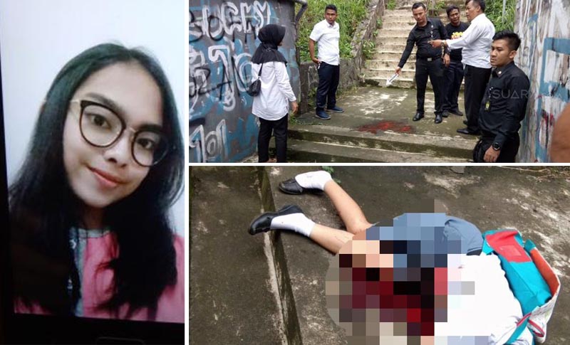 SADIS... Masih Kenakan Seragam Sekolah, Siswi SMK Tewas Ditusuk di Jalan Riau, Berdarah-darah
