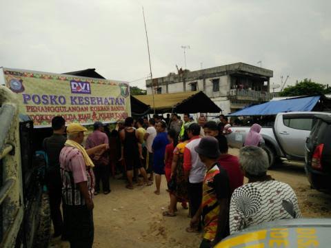 Peduli Banjir di Kampar, FK UNRI dan Polda Riau Buka Posko Kesehatan