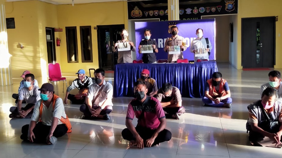 Diduga Melakukan Pungli, Polres Rohil Amankan 14 Preman