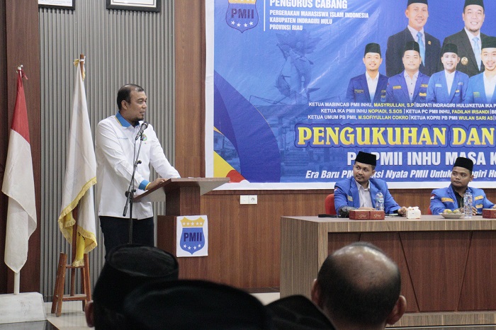 Bupati Inhu Kukuhkan Pengurus PC PMII 2025–2026
