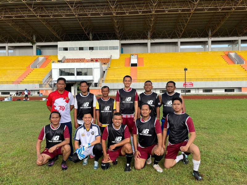 Melalui Football Fun Match, Polres Kuansing vs Media Kuansing berakhir 0 - 2