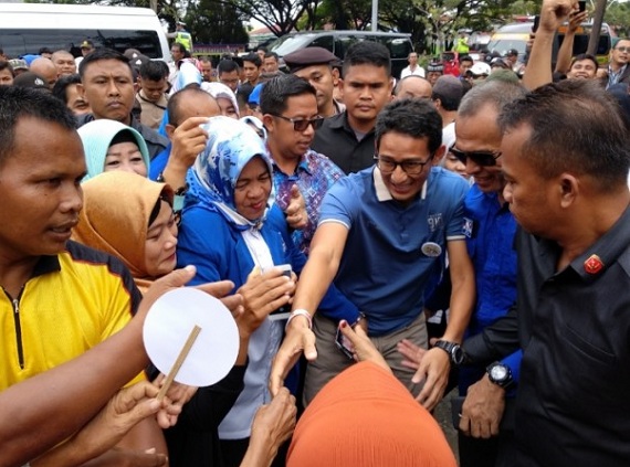 4 Tahun Lalu Menang Tipis,  Sandi Optimis Pilpres 2019  di Riau Menang 80 Persen, Ini Ukurannya...