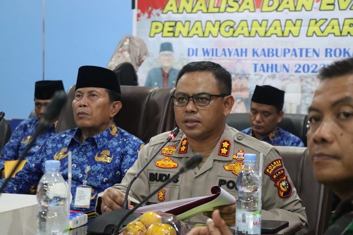 Bupati Rohul Pimpin Rakor Penanganan Karhutla